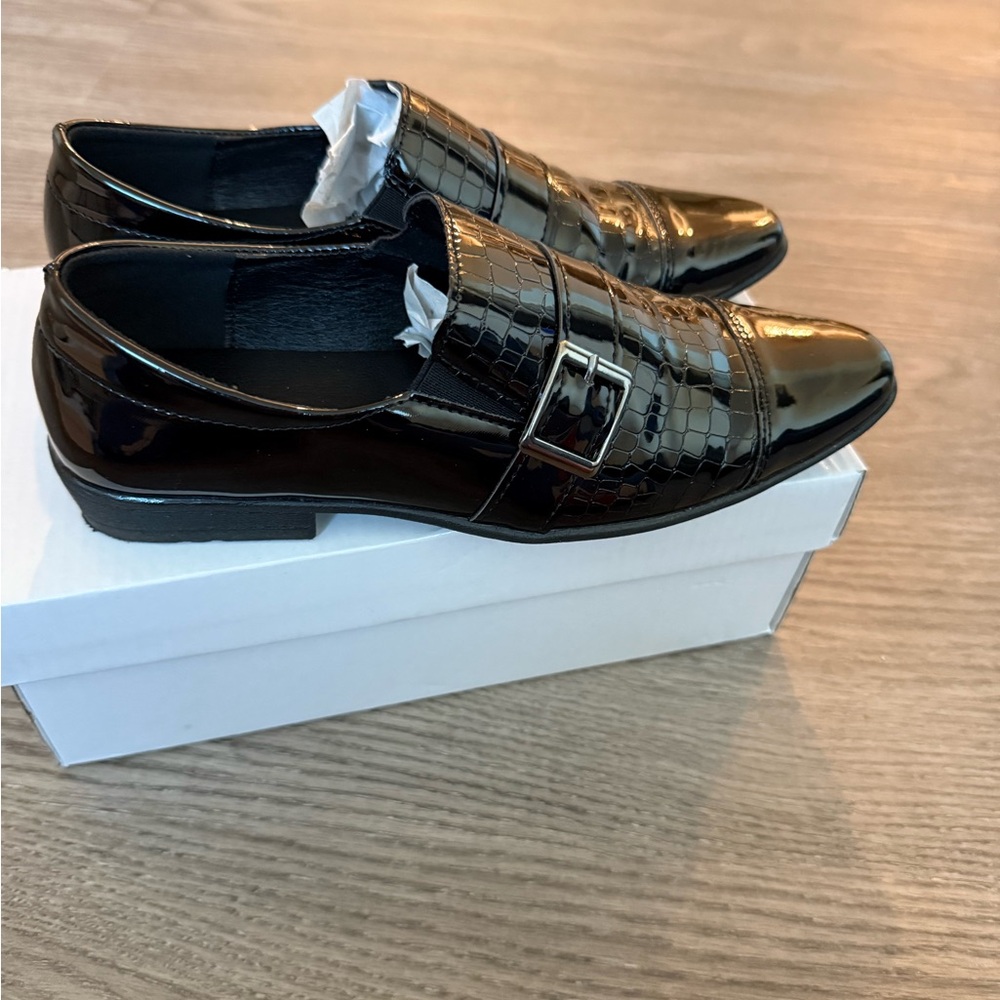New Boys Black Dress Shoes by SHEIN